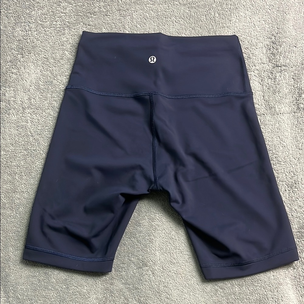 Lululemon Wunder Train High Rise Short 8" True Navy